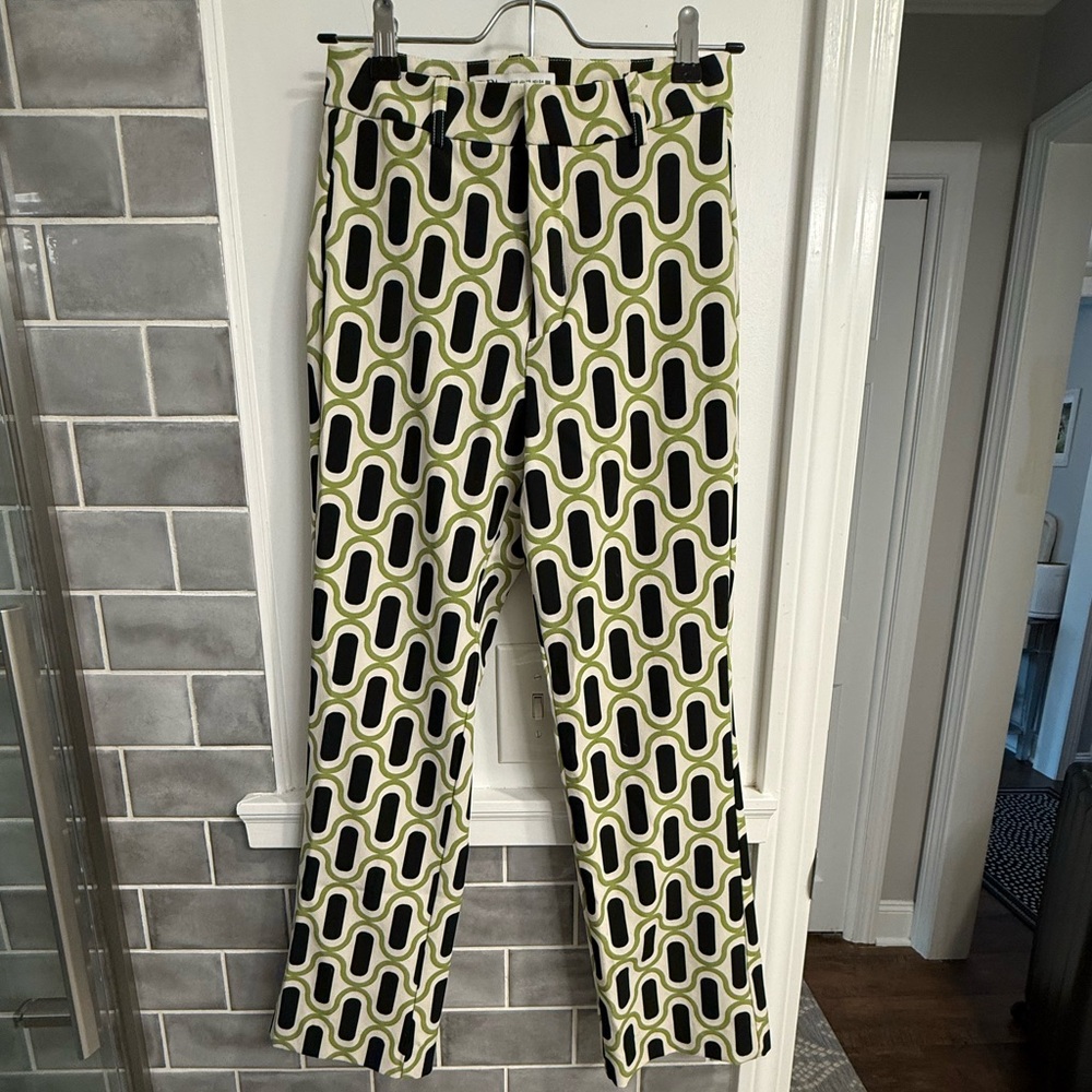 Zara WORN ONCE Cropped Patterned Slacks - Size XS